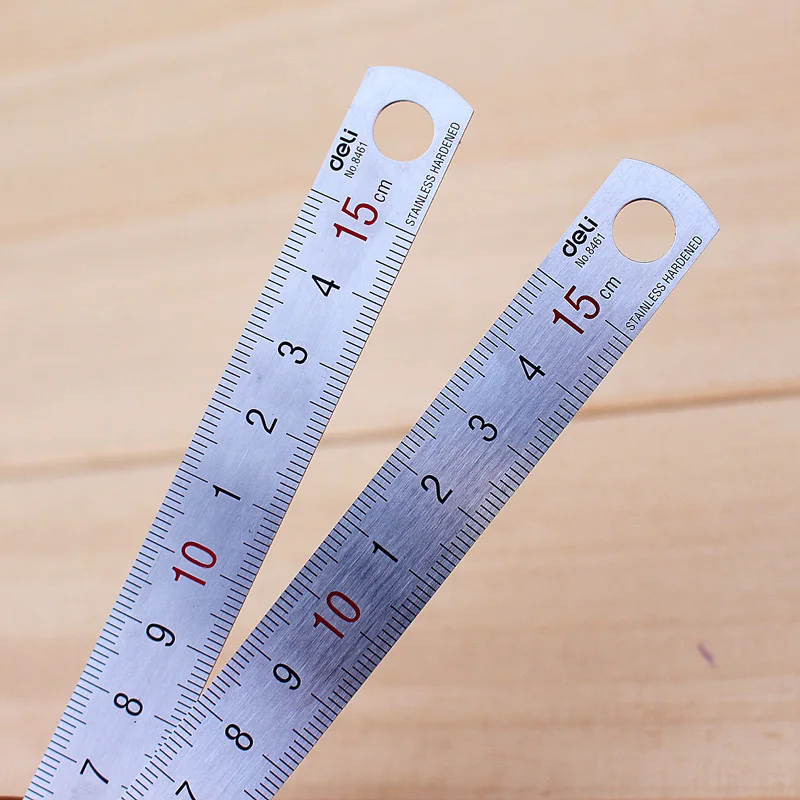 Линейка прямая Лазерная из нержавеющей стали 15 см 0 1 мм 8461 2 шт.|ruler for school|straight