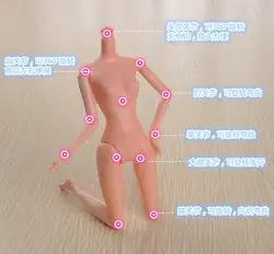 12/11/6/5 суставов обнаженное туловище для куклы подарок на день рождения Детская игрушка «сделай сам» для куклы для 1/6 BJD куклы без головы