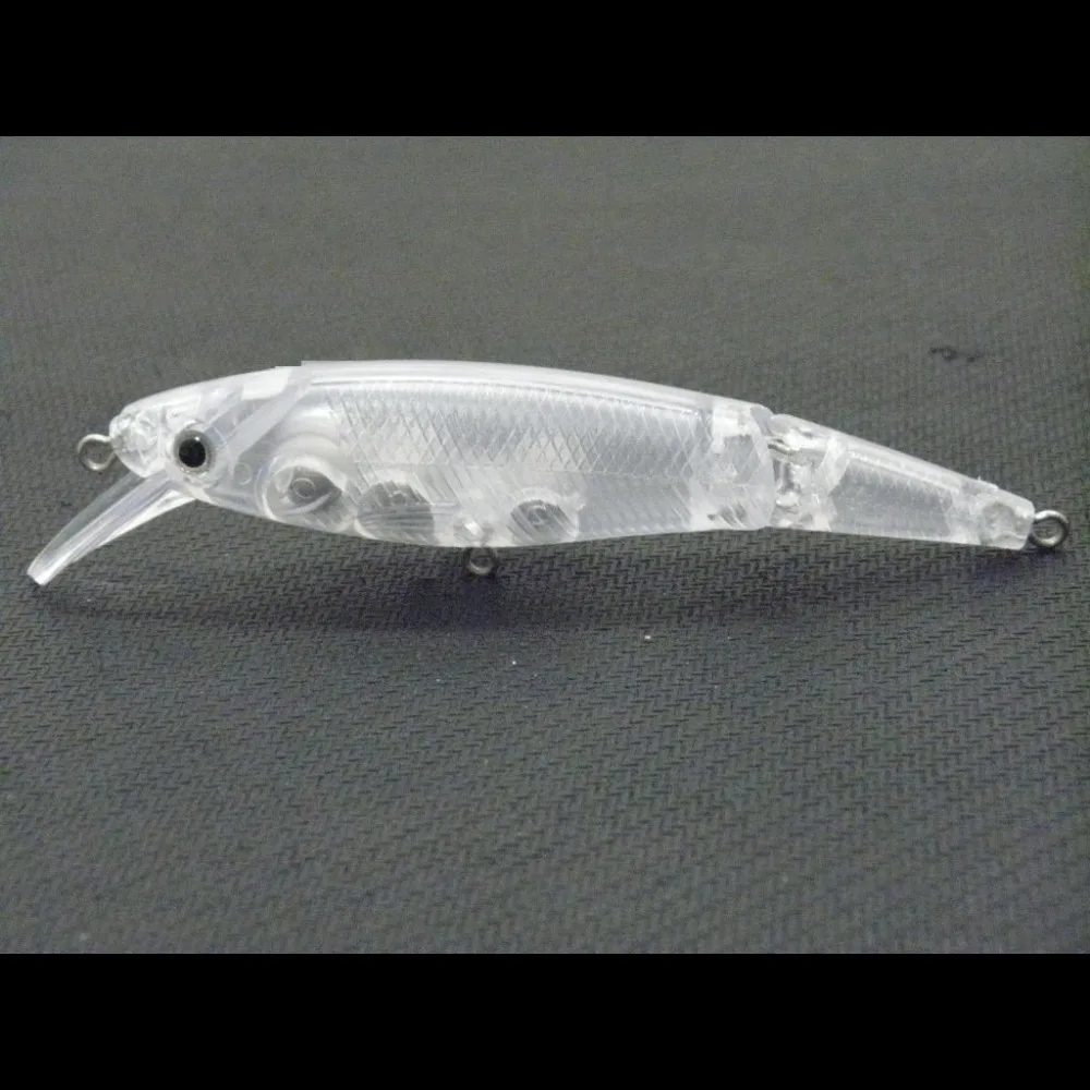  wLure 14g 2 Segments Joint Swimbait Unpainted Lure Bodies Lifelike Swimming Action 10 Lures with Ey