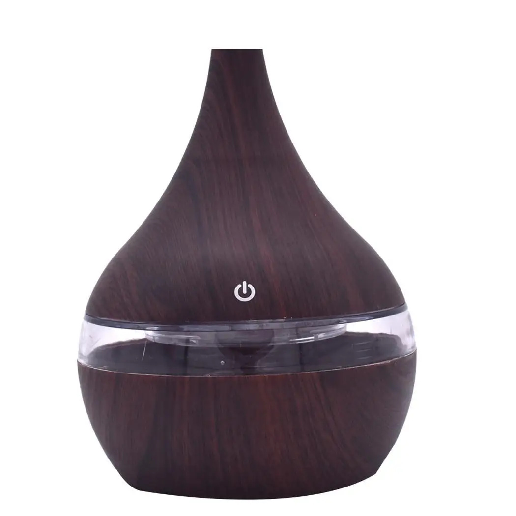 

300ml USB Mini Air Humidifier LED Night Light Home Mini Aromatherapy Atomizer Air Purifier Wood Grain Aromatic Diffuser