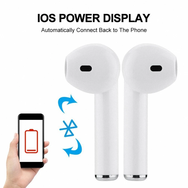 

Hot sales I7 i7s tws wireless Bluetooth Earphone Earbuds Headset With Mic for iphone pods xiaomi huawei all smartphones