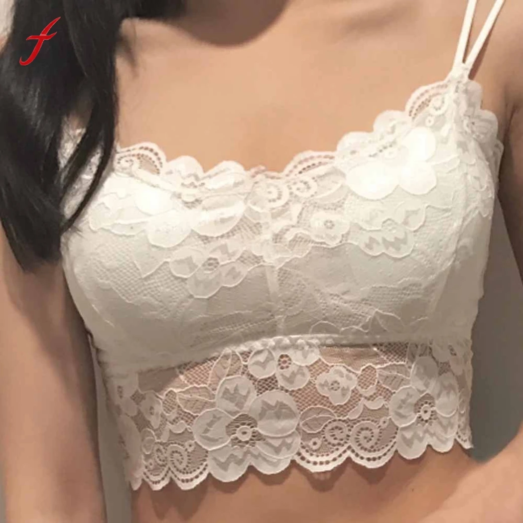 1 шт. пикантные Для женщин Bralette Кружева цветочные использовать бретели бюстгальтеров Топы укороченный топ Croptop бюстгальтер топы Женский