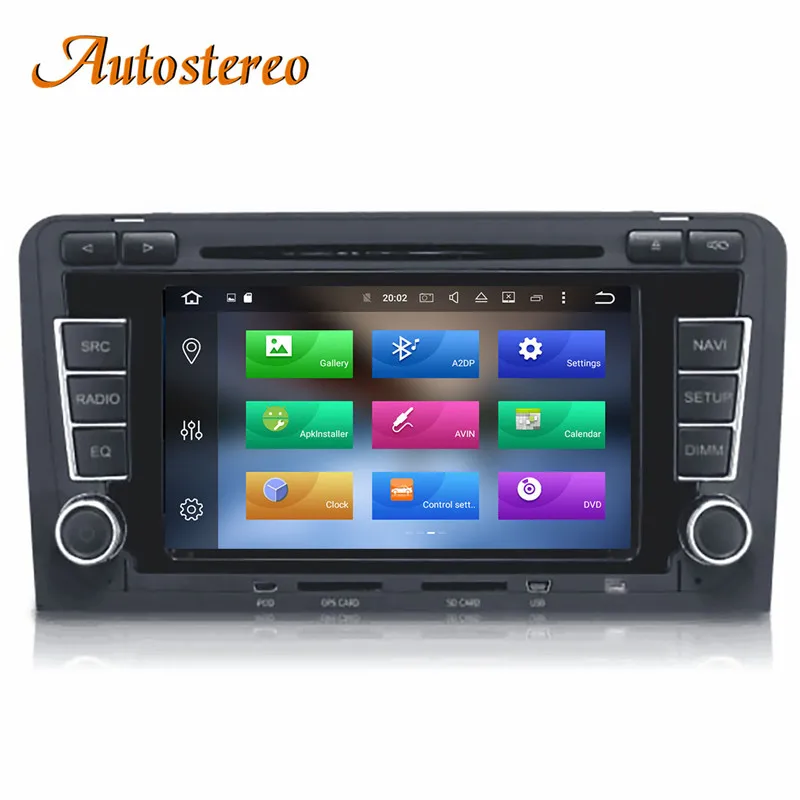 Best Android 9 Car DVD CD player GPS Navigation Auto Stereo For Audi A3 S3 2003-2012 car Multimedia radio tape recorder head unit 4