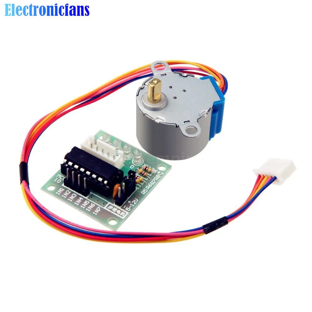 

1Set 5 Line 4 Phase 5V Stepper Motor 28BYJ-48 + Drive Test Module Board ULN2003 Stepping Driver 28BYJ-48-5V