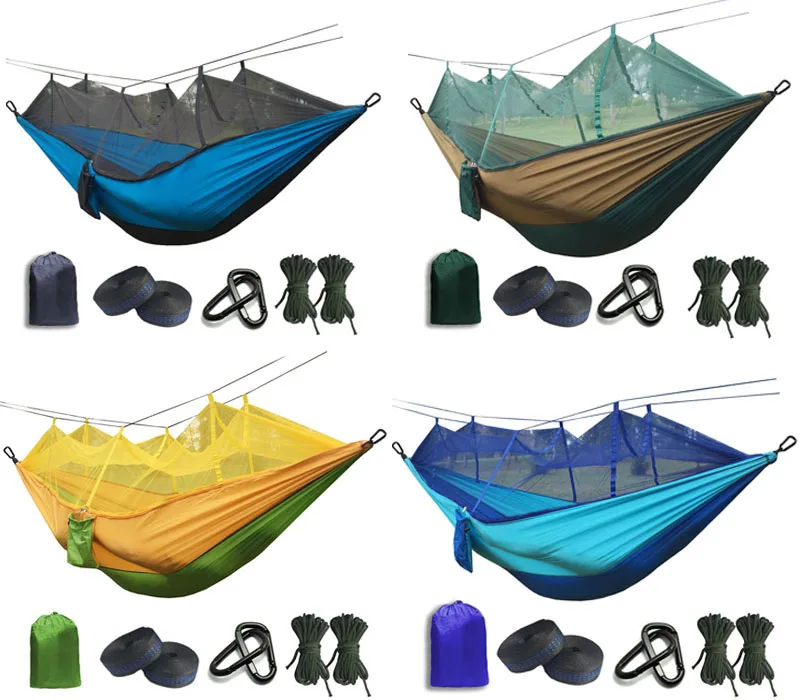 2019 Сверхлегкий москитная сетка парашют гамак с анти-комаров укусов для наружного кемпинга палатка с использованием сна Бесплатная