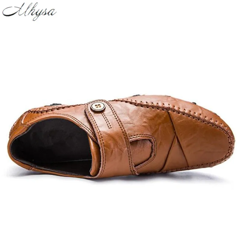 Mhysa 2019 New spring and autumn fashion comfortable breathable casual shoes Lok Fu shoes leather shoes men's flat shoes L122 Mhysa 2019 New spring and autumn fashion comfortable breathable casual shoes Lok Fu shoes leather shoes men's flat shoes L122