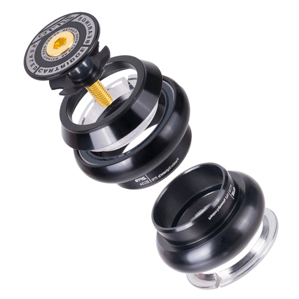 

ZTTO 3434S MTB Road Bike Bicycle Headset 34mm EC34 CNC 1 1/8 Cycling Stem Tapered Headset Top Cap Bicycle Parts