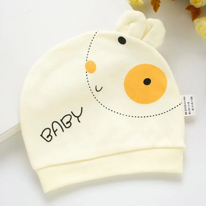 Новорожденная милая детская шляпа хлопковые шапки для новорожденных детские 0 3