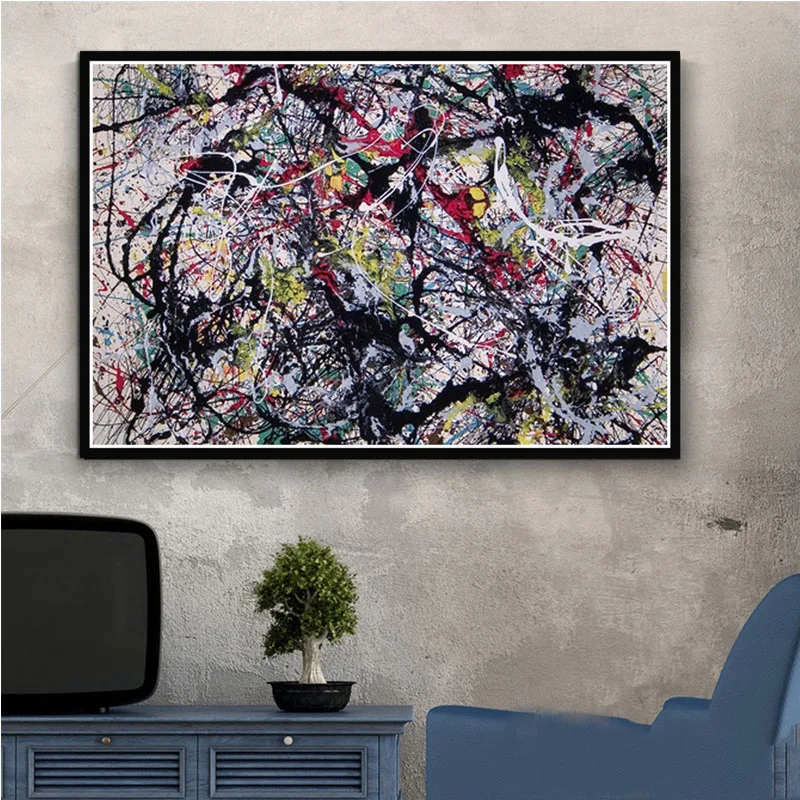 

Jackson Pollock Abstract Art Poster Canvas Painting Wall Picture Home Decor Posters and Prints