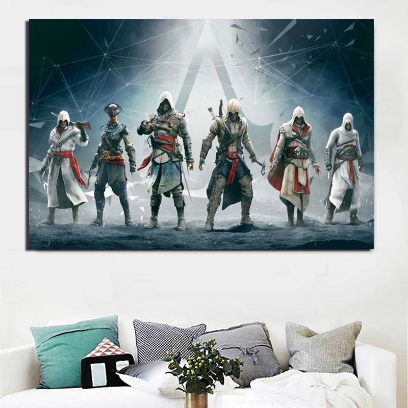 

Classic Game Character Wallpaper Art Canvas Painting Print Living Room Home Decor Modern Wall Art Oil Painting Poster Framework