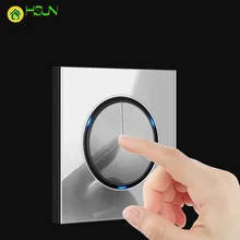 86 Industry EU 1 2 3 4 gang 1 2 way gray Tempered glass switch Light press Wall Switch With LED lights France Germany socket USB 86 Industry EU 1 2 3 4 gang 1 2 way gray Tempered glass switch Light press Wall Switch With LED lights France Germany socket USB