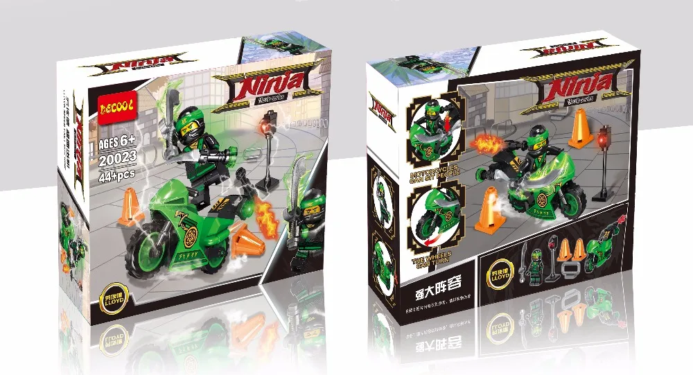 Decool 44 قطعة مينيمان نينجا فيلم لويد عمل أرقام فيلم قوالب بناء اللعب هدية صالح لل ليغو Minifig Ninjago سلسلة Ninja Go Building Bricks Toysbrick Toys Aliexpress