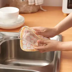 Кухня очистки посудное полотенце не жирной домашней работы губка для мытья 020 y