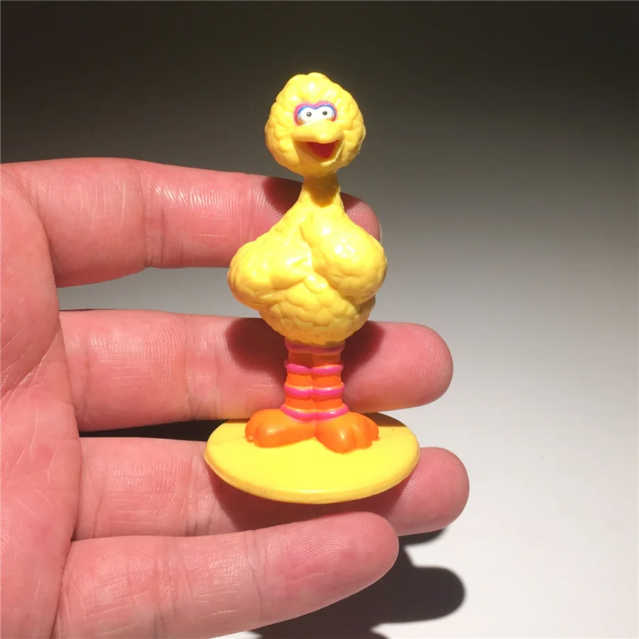 

24pcs 6cm Sesame Street Elmo friend BIG BIRD action figures toys BIG BIRD collection decoration figures