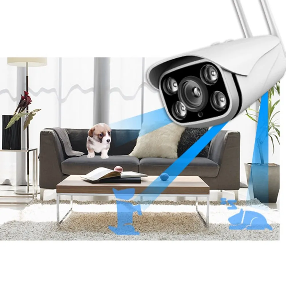 

Wifi Camera Outdoor Waterproof 1080P HD 2MP Security Camera Motion Detection Night Vision Gun-type P2P ONVIF Camera