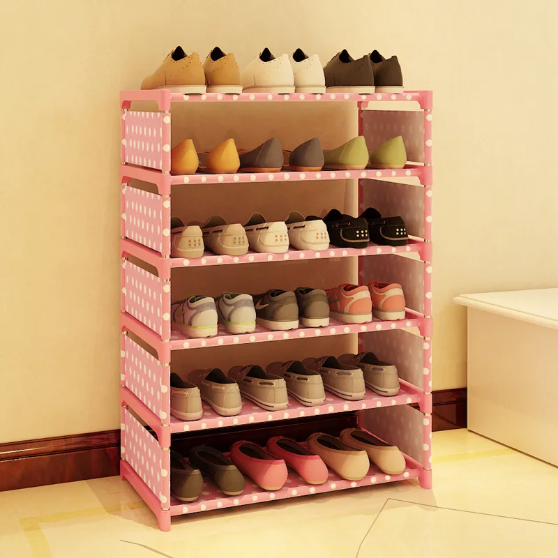 Простые шкафы для обуви DIY многослойная сборка обуви стойки Современный простой вход стойка для обуви органайзер для обуви