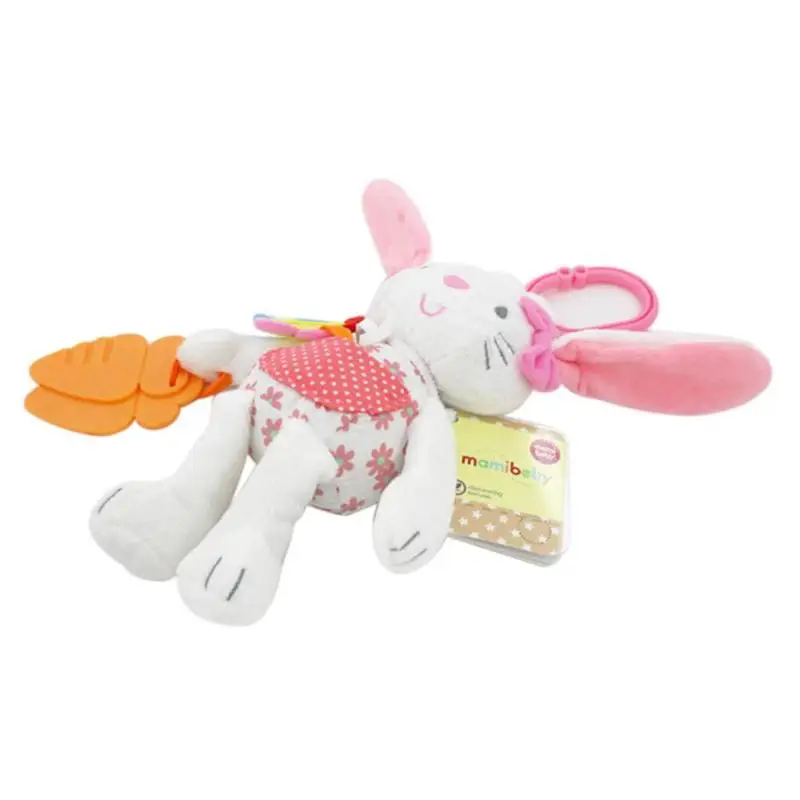 Плюшевые игрушки детские Мультяшные подвесные погремушки-куклы постельное белье коляска подвешивание кольцо мягкий слон тип цвет отправить случайным образом