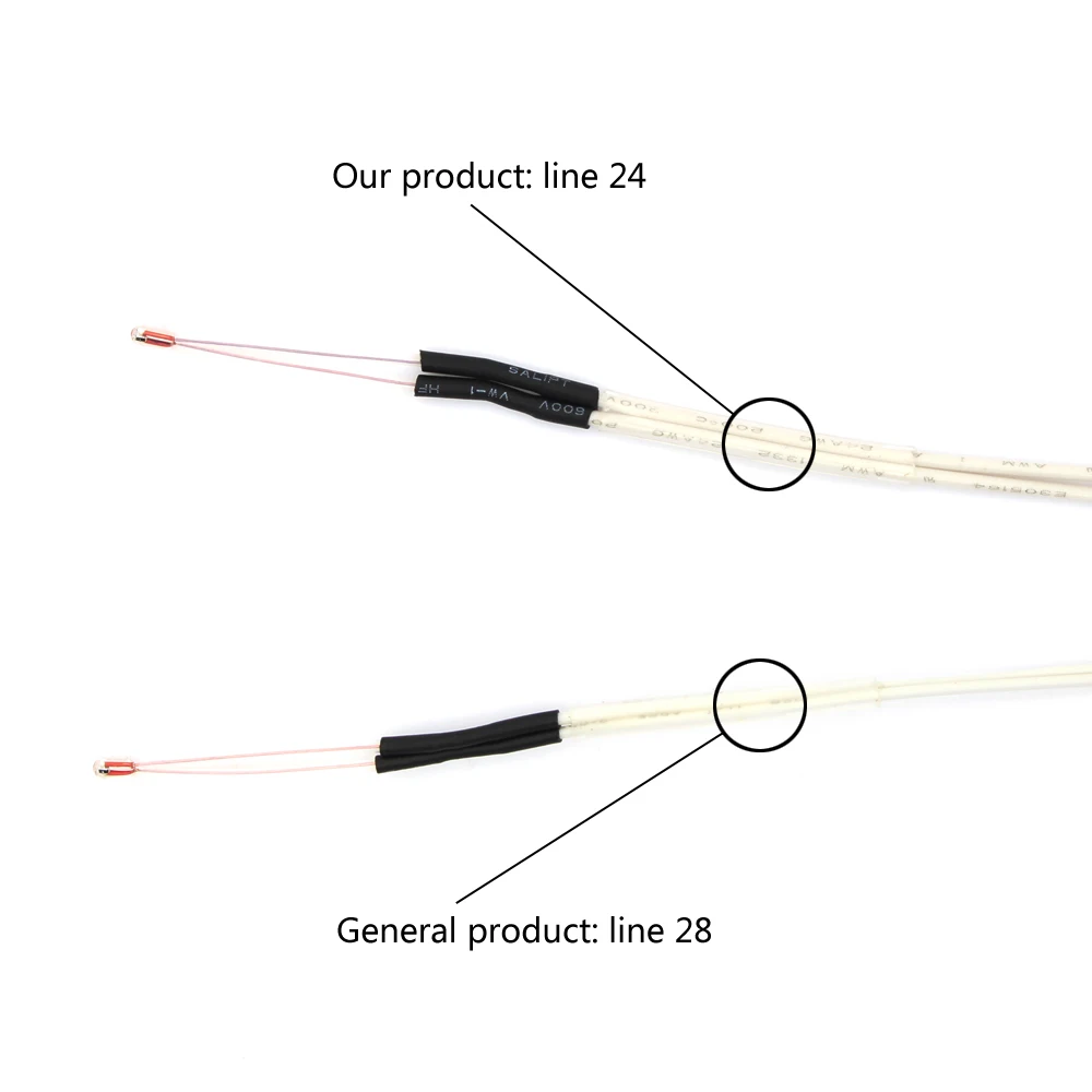 ANYCUBIC 5 шт 100K ohm NTC 3950 Термисторы с головкой dupont для 3D принтера Mend|100k ntc thermistor|ntc thermistor