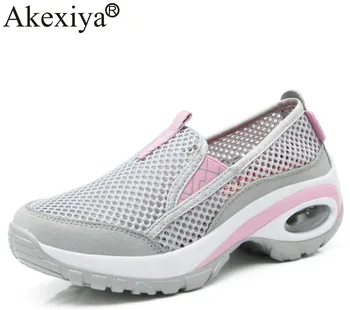 

Akexiya Women Height Increasing Sport Shoes Breathable Wedges Platform Shoes Outdoor Comfortable Woman Sneakers