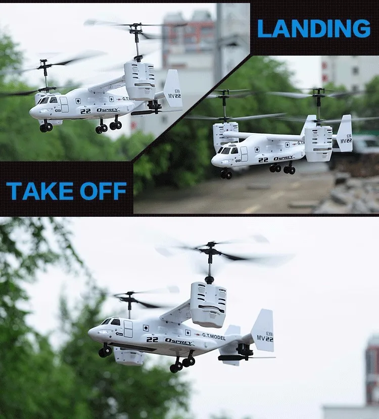 Радиоуправляемый вертолет Osprey V22 ВВС США Военный транспортный самолет 2,4G 4Ch Радиоуправляемый Дрон Модель RTF электронная игрушка для хобби