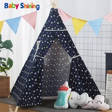 Baby Shining Room Play Tent for Kids Cotton 120x120x160CM (47x47x63in) Children Play House Portable Easy Storage Kids Toy Tents