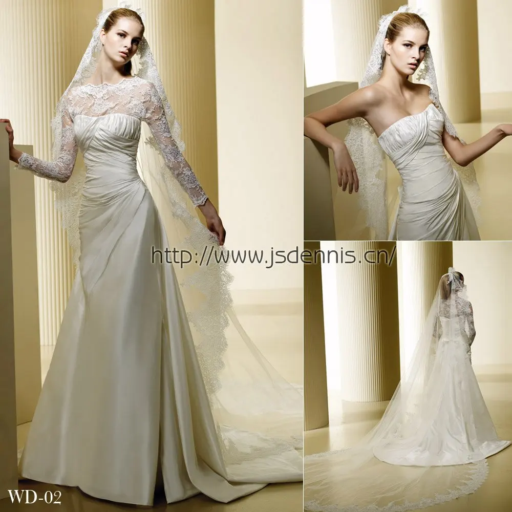 Taffeta Made Simple American Style Bridal Wedding Dress Wedding