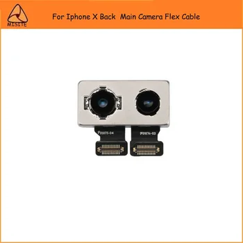 

5PCS/LOT New Original Rear Back Camera Flex For Iphone X IX Big Main Camera Moudle Facing Lens Ribbon Flex Replacement Parts