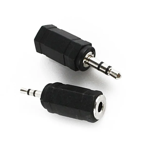 

2 Pcs/Set Audio Adapter 2.5MM to 3.5MM Stereo Earphone Jacks ND998