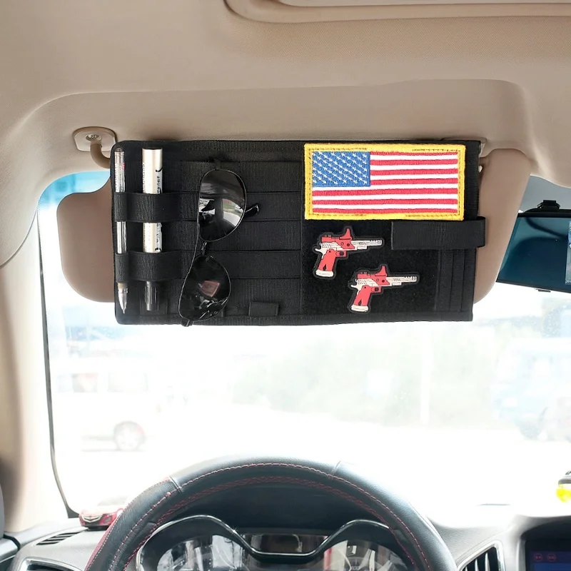 

CQC Tactical MOLLE Vehicle Sun Visor Organizer Panel Multi-pocket Storage Bag Truck Car Auto Accessories EDC Tool Pouch Holder