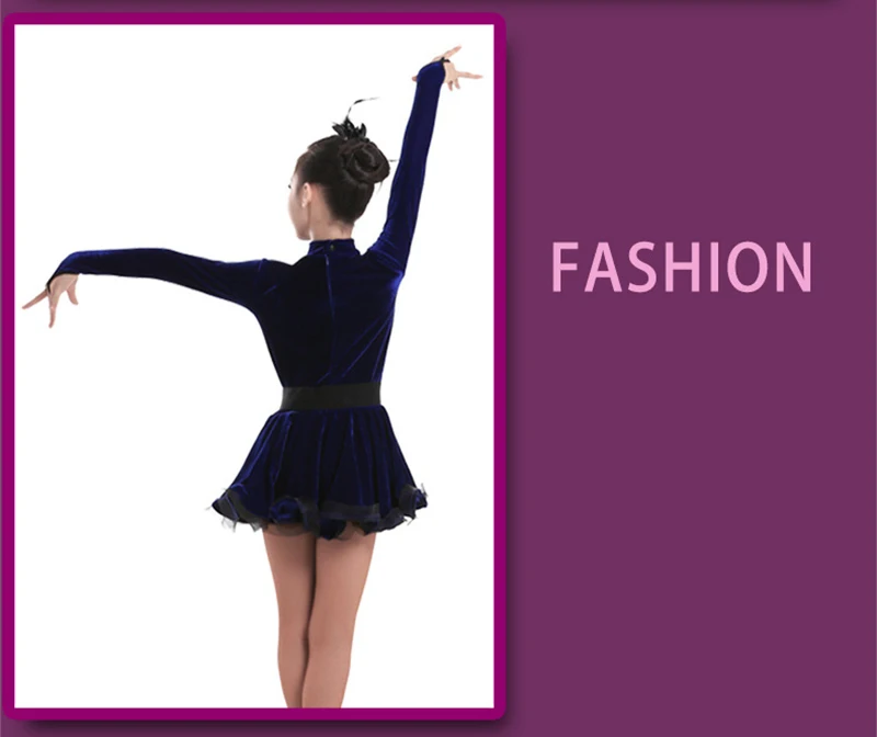 Girls Latin Dance Skirt  (6)
