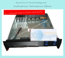 NEW 2u firewall computer case 8 ethernet port aluminum panel firewall ros computer case double server large-panel