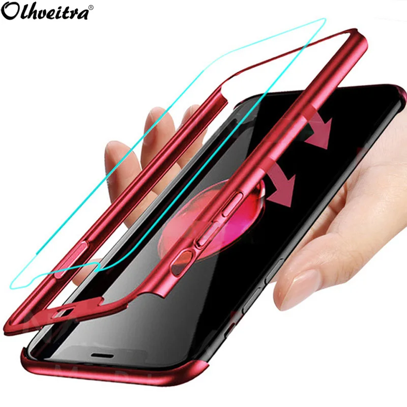 Чехол с полным покрытием для Huawei P30 P20 Pro Lite Enjoy 9 8 Plus Y9 2018 Nova 4 3i 4e защита экрана