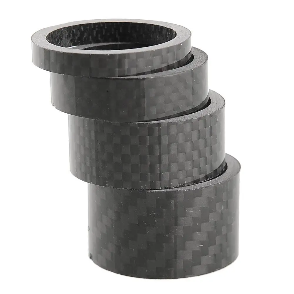 

4Pcs Carbon Fiber Headset 5,10,15,20mm Spacer kit 1 1/8" Stem Bike MTB Useful