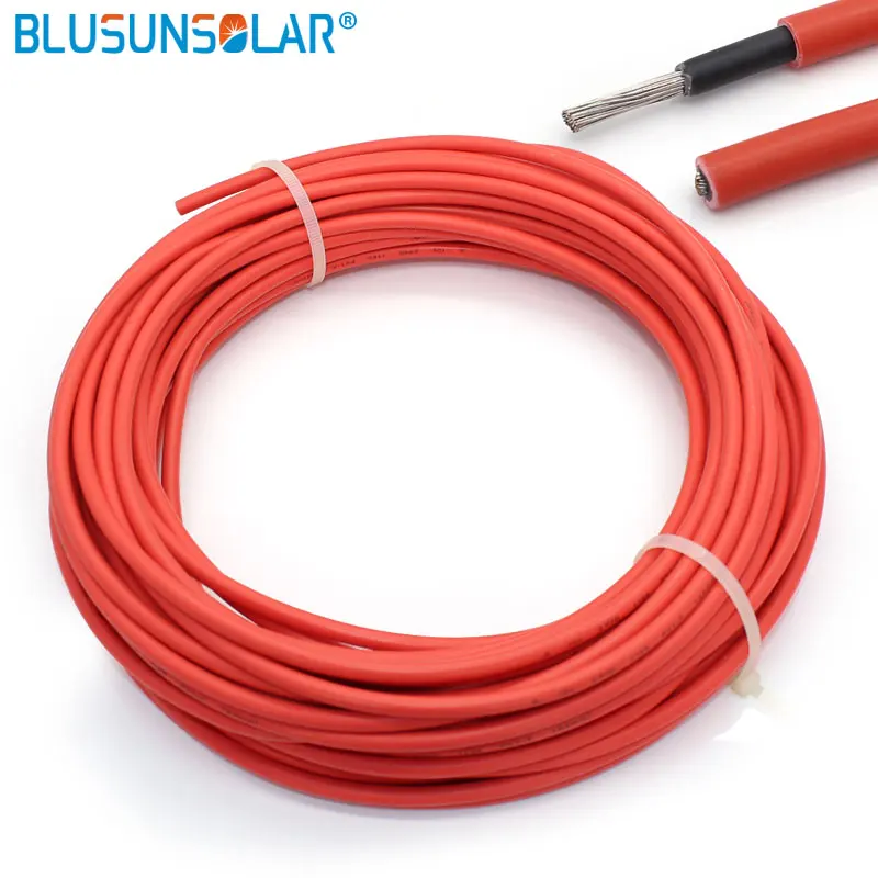 500 м/лот Высокое качество кабель солнечной батареи 4,0 кв. мм из сшитого полиэтилена провод PV удлинитель TUV/UL Красного и черного цветов
