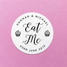 Напитки на заказ я ем меня свадебный подарок наклейки уплотнения еда кекс очки этикетки день рождения, детский душ попкорн сувениры Подарочные наклейки