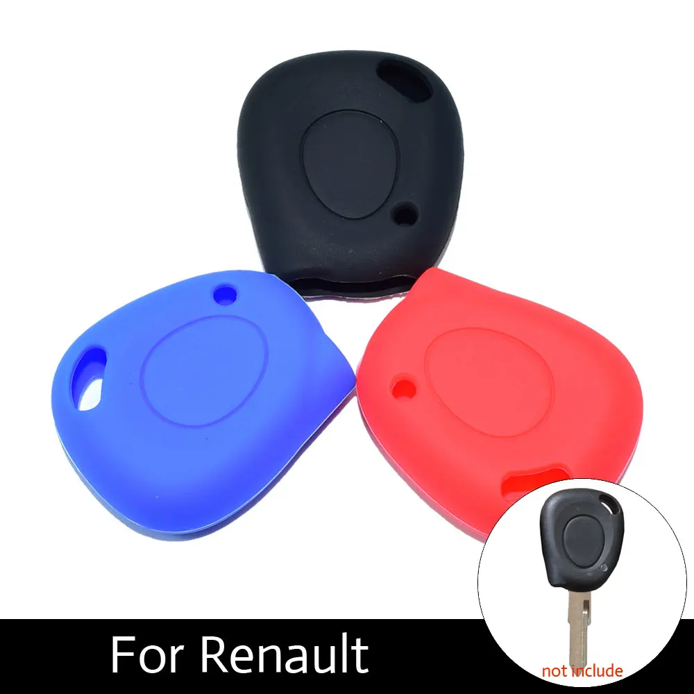 

ATOBABI 1 Buttons Silicone Car Key Case Cover For Renault Kangoo DACIA Scenic Megane Keychain Auto Styling Car Accessories