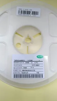 

0805 100 ohm 0805 100R 5% 5000PCS