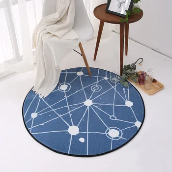 

Europe Simple Fashion Spiral stripe Pattern Non-slip Washable Durable Absorbent Round Rug for Living Room Bedroom Doormat