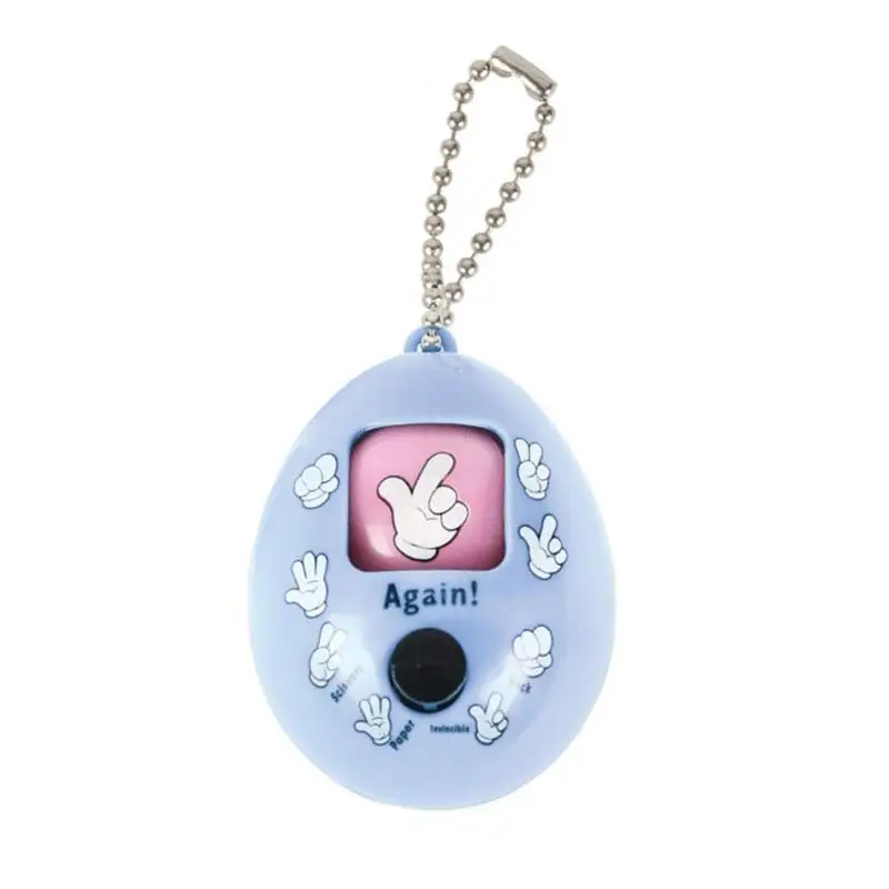 

1pc Funny Baby Toy Stone Scissors Paper Egg Pendant Key-chain Finger-guessing Game Tool for Children Random Color