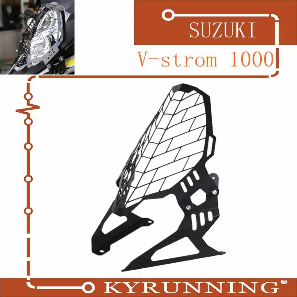 

Accesorios de motocicleta modificación de la parrilla del faro Protector de la cubierta para suzuki v-strom 1000 vstrom 1000 201