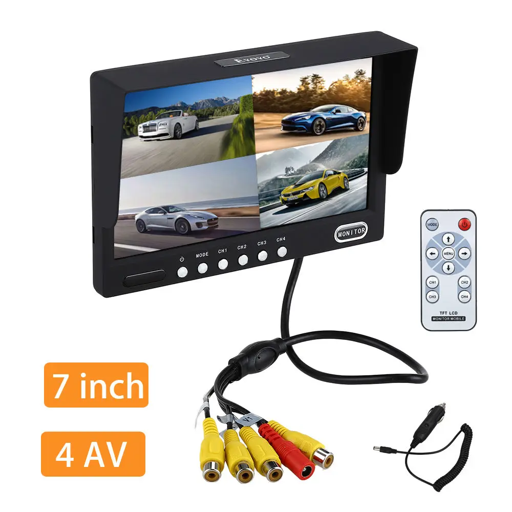 Eyoyo KJ 708 7 &quotдюймовым HD монитором под управлением операционной на тонкопленочных