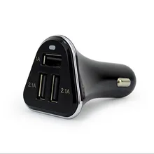 Car charger 5V 2.1A 3USB with Led Light 3 Ports USB Universal Mini Adapter for Smart Phone GPS Vehicle Charging Tools