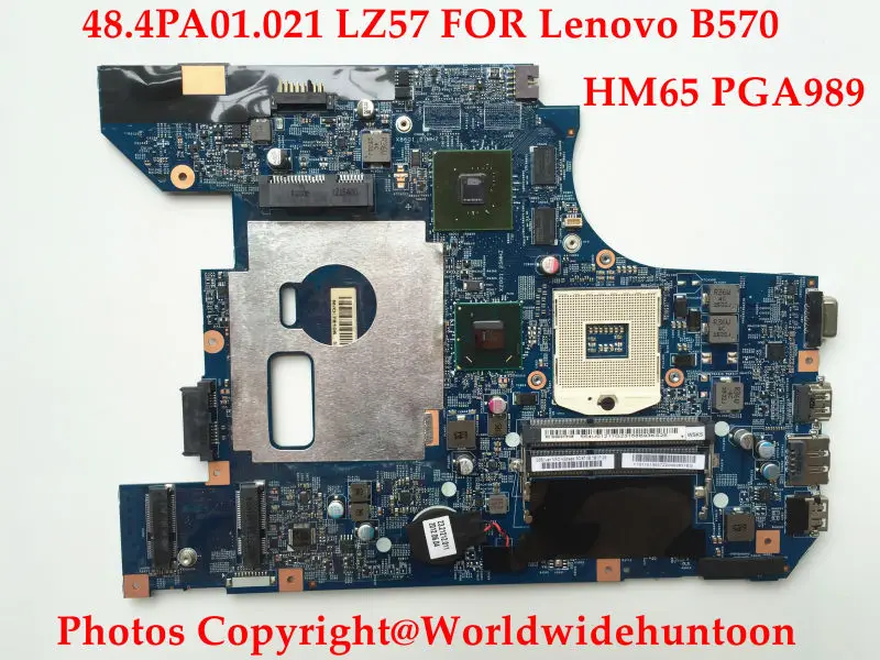 Абсолютно новая материнская плата для ноутбука lenovo B570 B570E 48.4PA01.021 LZ57 HM65 PGA989 DDR3 410M полностью протестирована