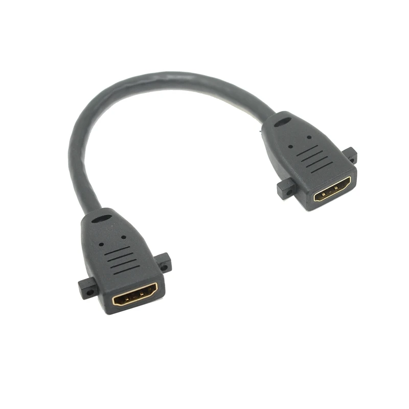 

HDMI 1.4 Wall Face Plate Panel Mount Socket Extender Cable Female to Female for Home Theater HDTV DVD TV 3D