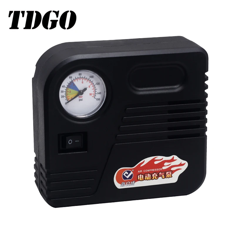 TDGO 48 72V Air Motorcycle Compressor Pump LED Light Auto Air