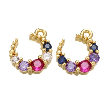 

ZHUKOU 10x12mm exquisite crystal charms for jewelry making women necklace earrings bracelet Jewelry accessories model:VD505