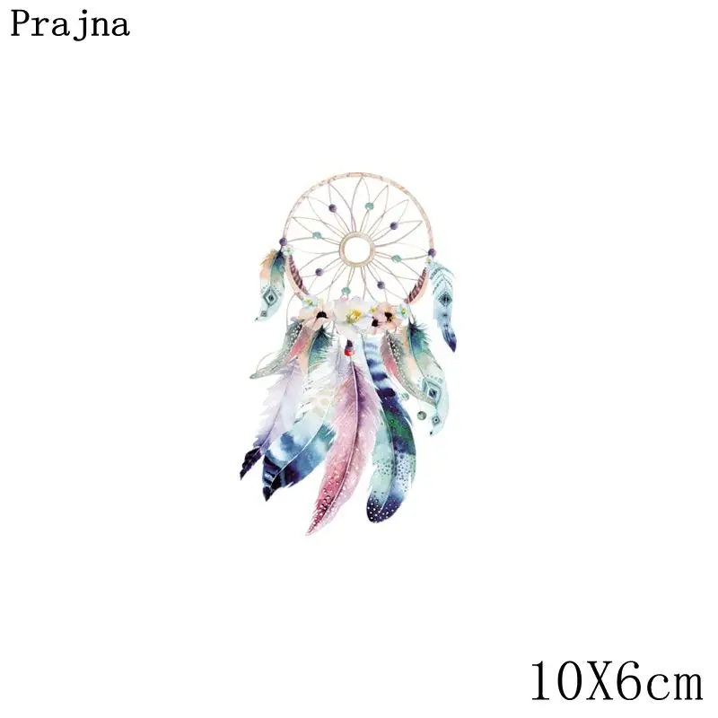 Prajna наклейки для глажки Ловец снов, единорог, пирограф, утюжок, ПВХ пластырь, теплообменник, винил для одежды - Цвет: Черный никель