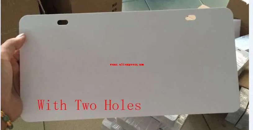 two holes Стиль сублимационные пустые металлические пластины товар горячая печать сердца diy пользовательские расходные материалы 29,5*14,5 см 5 шт./лот - Цвет: two holes