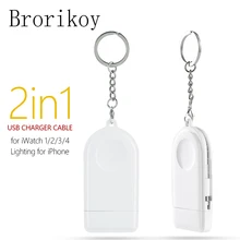 Беспроводное зарядное устройство Новое магнитное портативное USB для iPhone X XS Max XR быстрое зарядное устройство Apple Watch Series 4 3 2 1 зарядный кабель