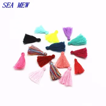 

SEA MEW 30mm Chinese Knot Calendar Curtain Tassel Fringe Purl Macrame Charms DIY Jewelry Accessories 100 PCS